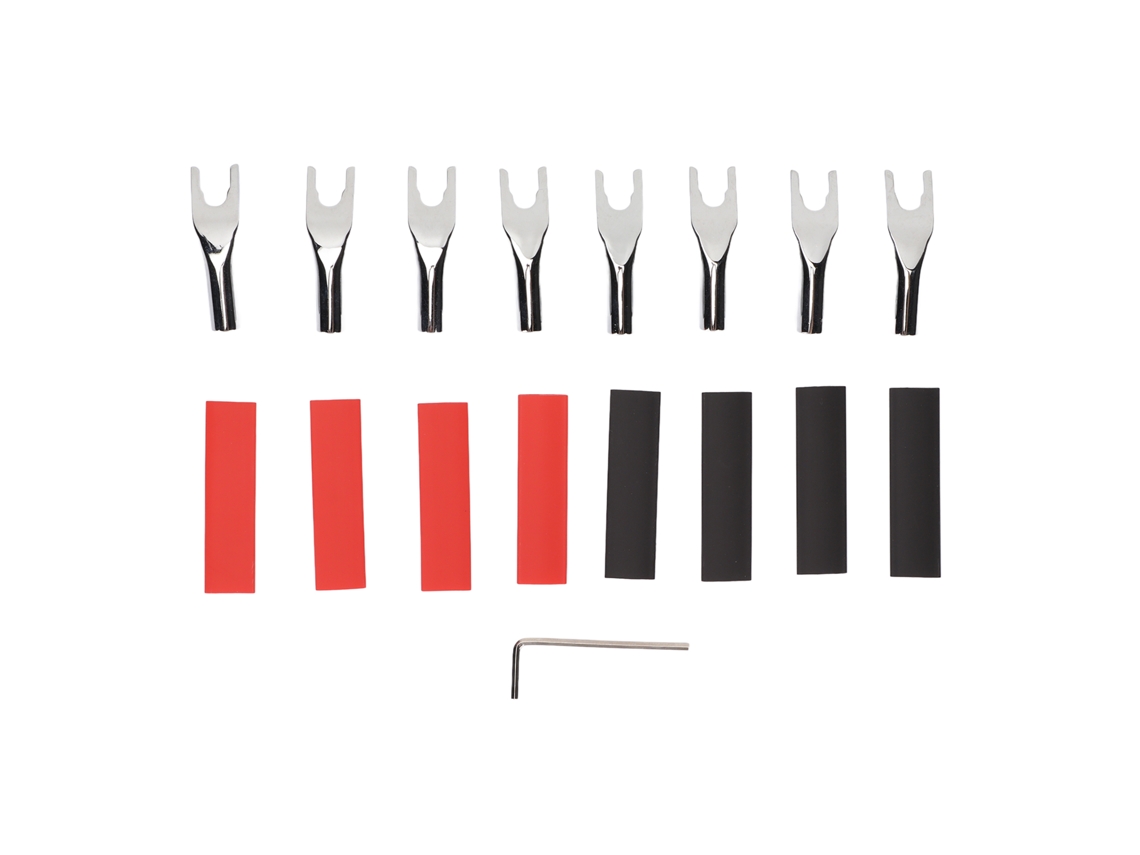 Conector Speaker Y Spade De 45 Grados Con Doble Tornillo Para Receptores Av Y Amplificadores