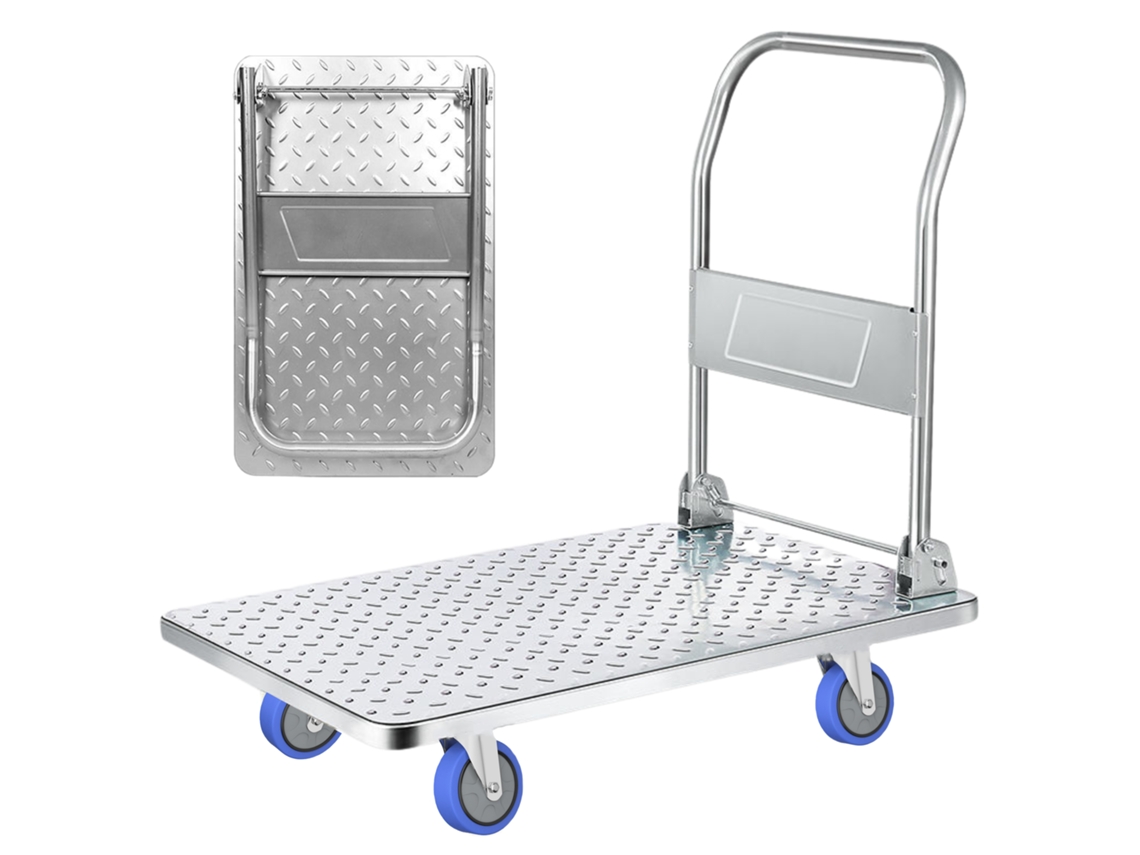 Carro Plataforma con Ruedas. Carretilla Plegable de Carga 250kg. MAGIC SELECT