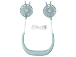 2026-ventilador De Cuello Recargable Usb Portátil Ventilador De Enfriamiento Para Exterior Viajes Oficina Gimnasio Verde