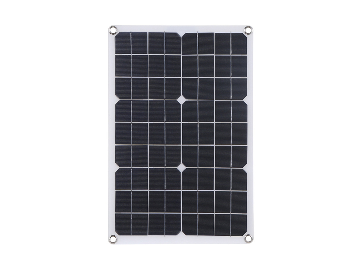 Kit de panel solar flexible de 18 W con dos puertos USB y panel solar monocristalino con dos puertos USB