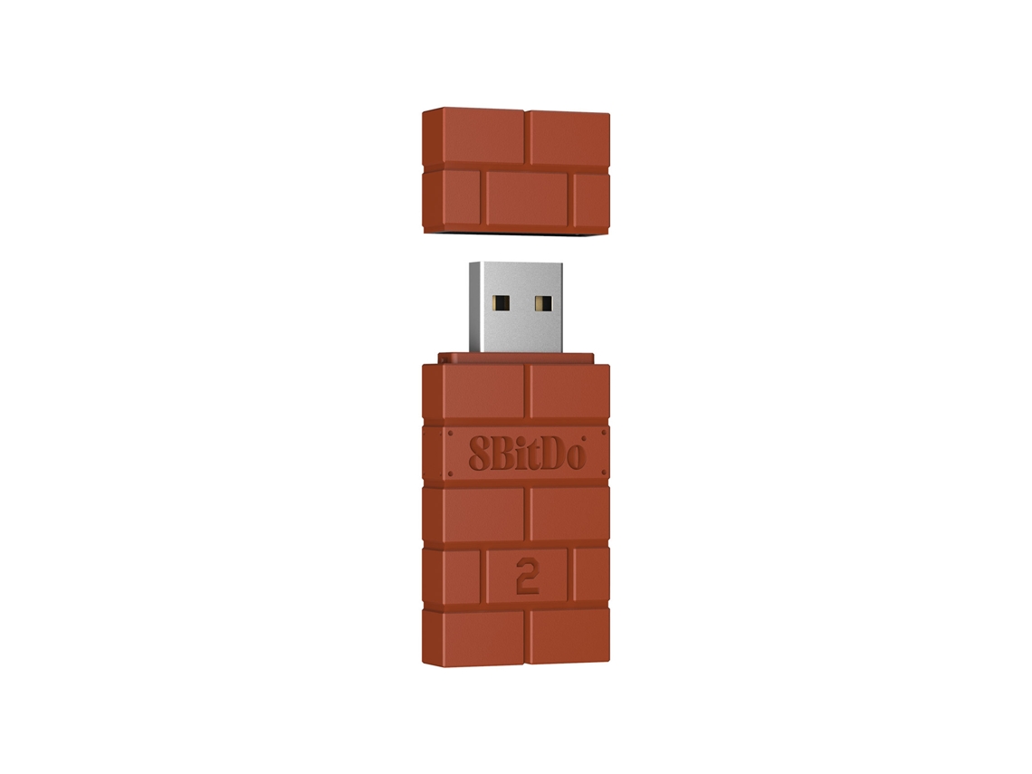 Adaptador inalámbrico Bluetooth USB 2 compatible con Switch 2, PS3/PS5, Xbox, Joy-Con, PC, Raspberry Pi (rojo) Aeuzwr (Windows/Mac)