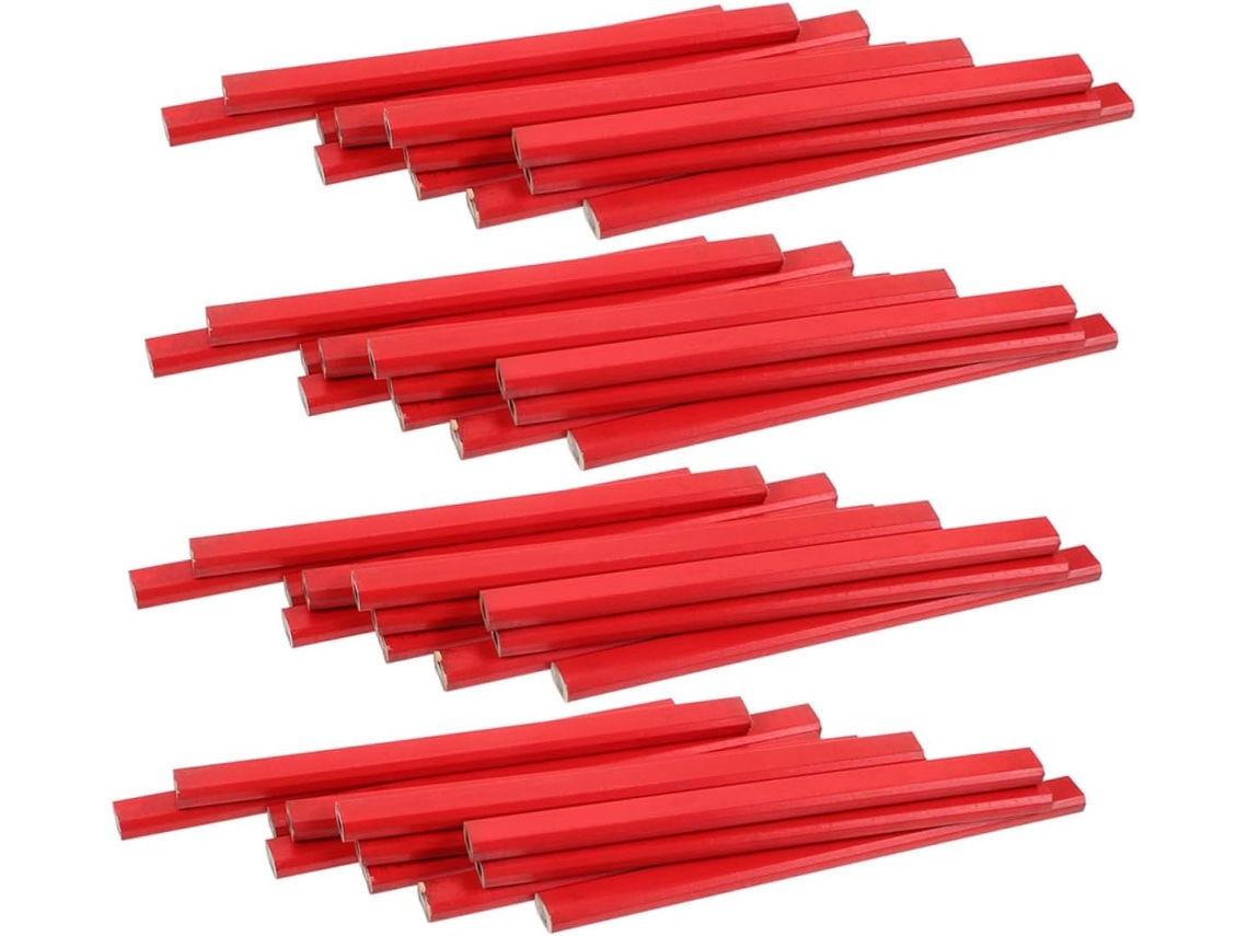144 Lápices De Madera Rojo Diseño Moderno Calidad Buena