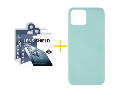 Conjunto de Protectores de Pantalla para iPhone 12 GANDY Silicona Líquida Verde (2un)