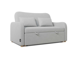 Sofá Cama Gris NALUI Buddy 2 2 Plazas (137x100x87 cm) Con 2 Cojines