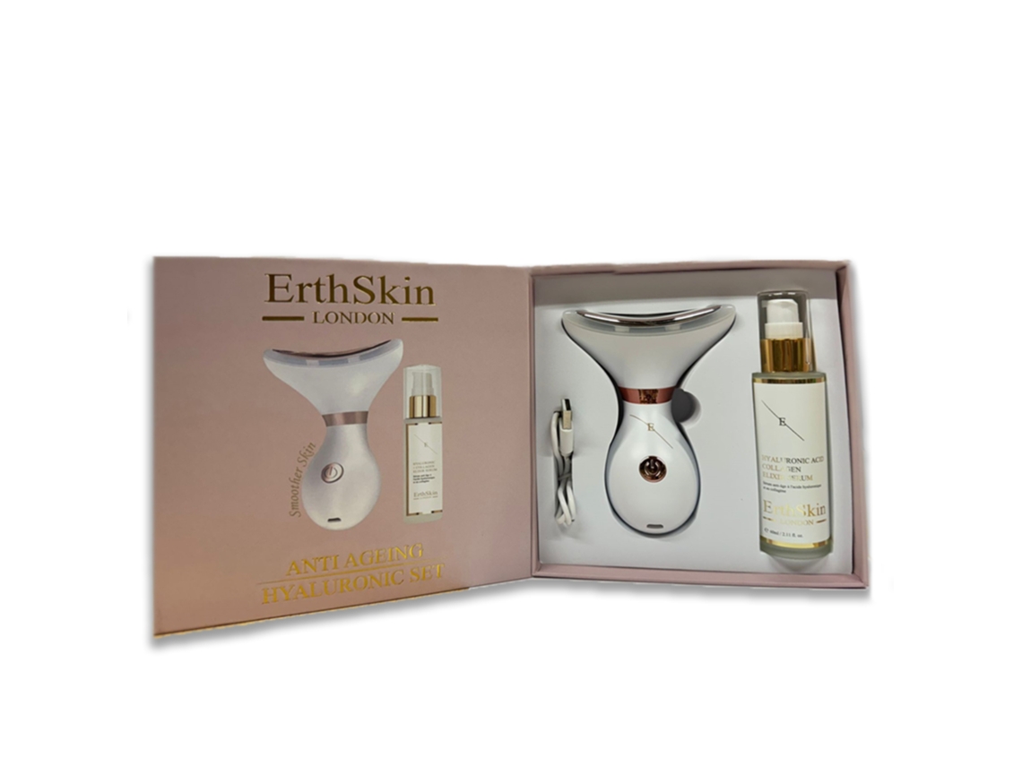 Kit de ácido hialurónico antiedad (delineador de cuello y mandíbula + sérum HA)