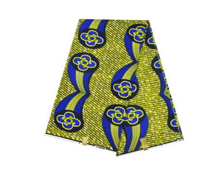 Fabrics Baratos De Tela Ankar Con Estampado De Cera Africana (Azul Codificado)