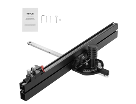 VEVOR Sierra de mesa de precisión Calibre de inglete Ranura estándar 3/4'' x 3/8'' Rejilla de 24 pulgadas