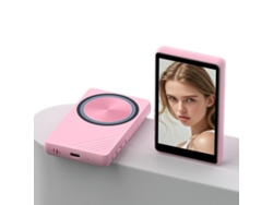 Pantalla frontal inalámbrica Bluetooth para selfies, pantalla magnética trasera de 4.0 pulgadas, C91 rosa con botón de cámara. Yunzii