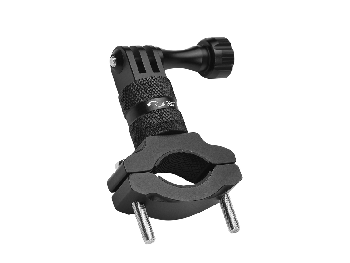 Accesorios para cámara: soporte, adaptador, pulsera y soporte para bicicleta.