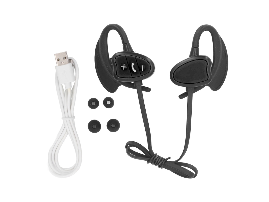 Auriculares Bluetooth 5.4, resistentes al agua IPX8, 32 GB, color negro.