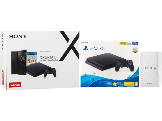 PS4 500GB+JG PS4 QUEM ÉS TU+XPERIA L1