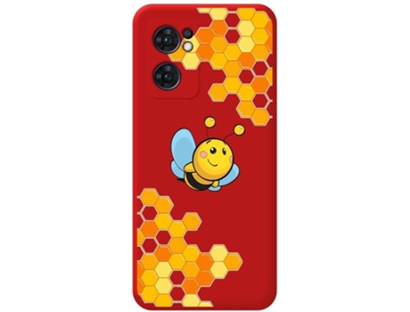 Carcasa para Oppo Find X5 Lite 5G TUMUNDOSMARTPHONE Silicona Líquida Dibujos Rojo