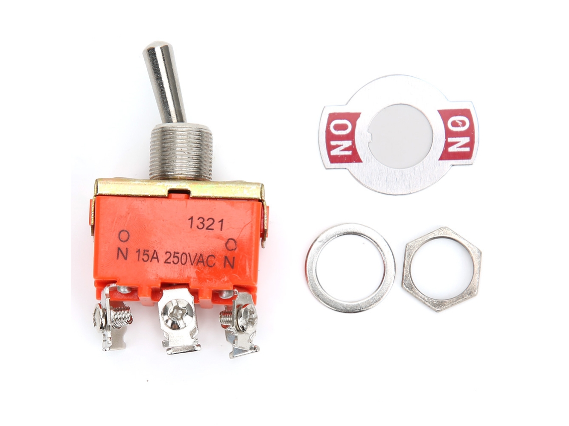 Veloriskku-10 Peças Mini Interruptor Toggle E Ten1321 Ac 15a 6 Pinos On On 2 Posições
