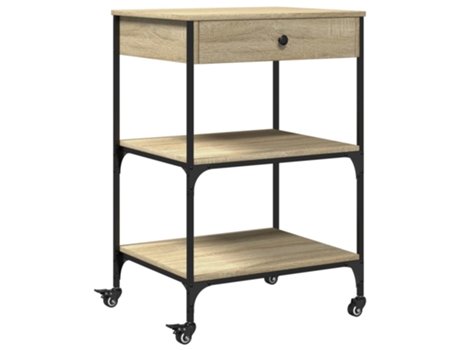 Carrito de cocina madera ingeniería roble Sonoma VIDAXL (60x48x89,5 cm)