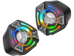 Caja De Sonido De Computadora Abs Con Iluminación De Color Personalizable Y