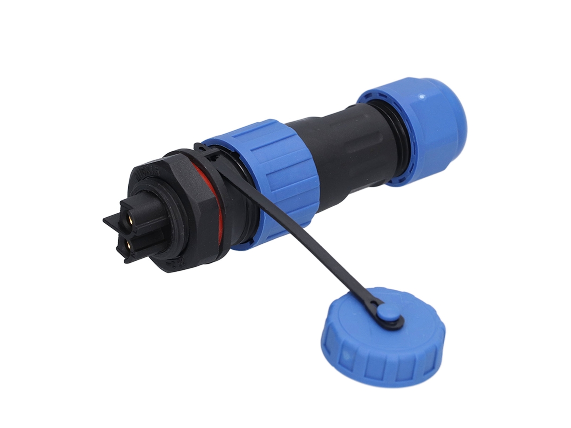 Yncm2026-conector De Cable Aviación Hembra Macho 2pin Sin Soldadura Ip68 Impermeable 250v 20a