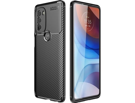 Funda Motorola Moto G71 5G Rugged Carbon (Negro)