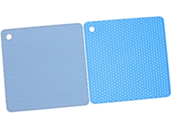 Juego de 2 tapetes de silicona para calentar alimentos, tapetes para ollas, agarraderas Vayotoy