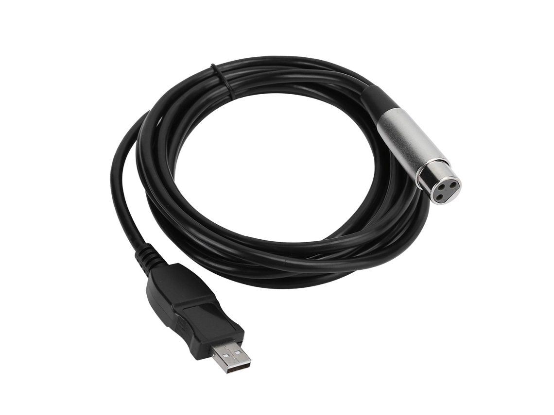 Adaptador De Cable De Enlace Para Micrófono Usb A Xlr, Cable De Enlace Para Micrófono De 3 Metros