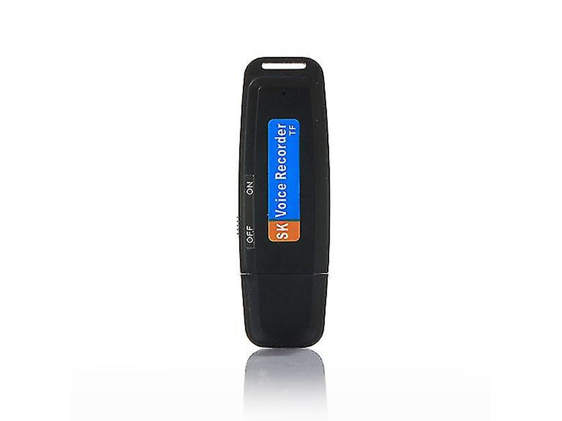Grabadora de voz digital USB, mini grabadora de voz, disco U profesional, disco flash Yizhood (negro)