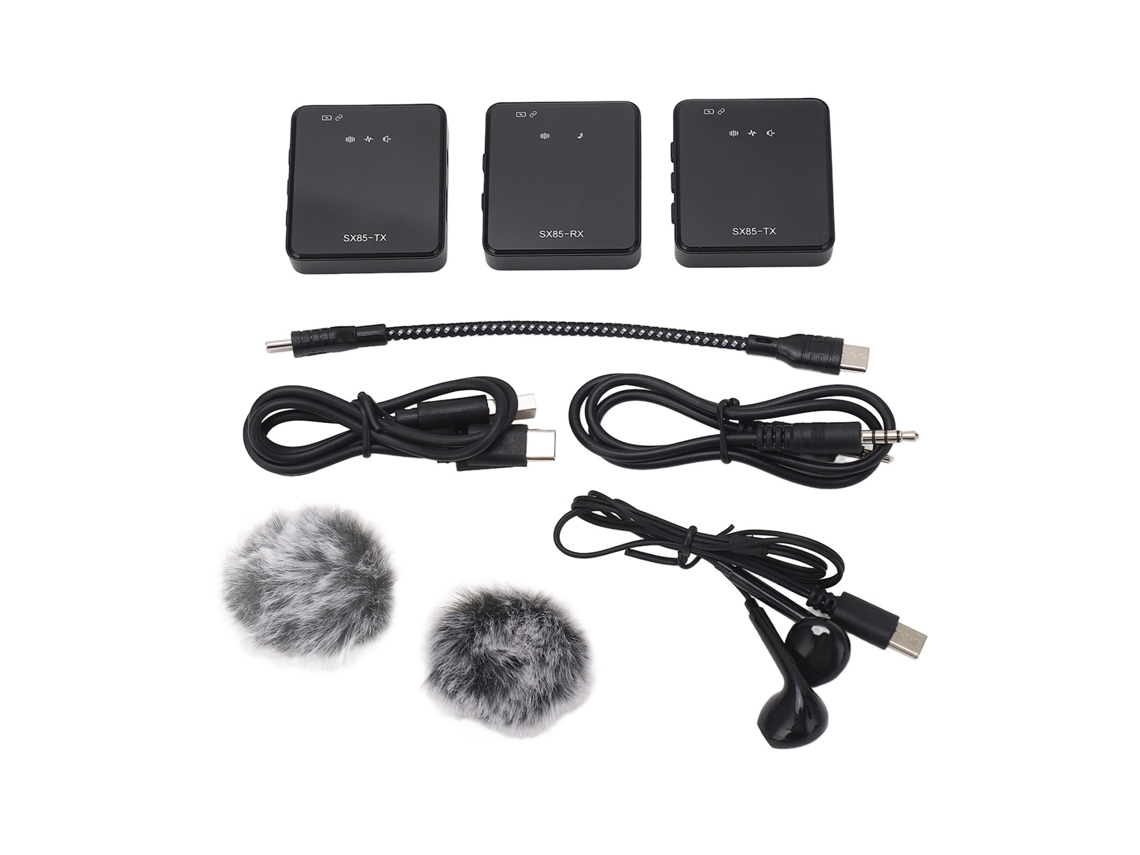 Omni-micrófono Lavalier Inalámbrico Con Reducción De Ruido Y Retorno De Audio En Tiempo Real Para Cámara Y Teléfono Inteligente