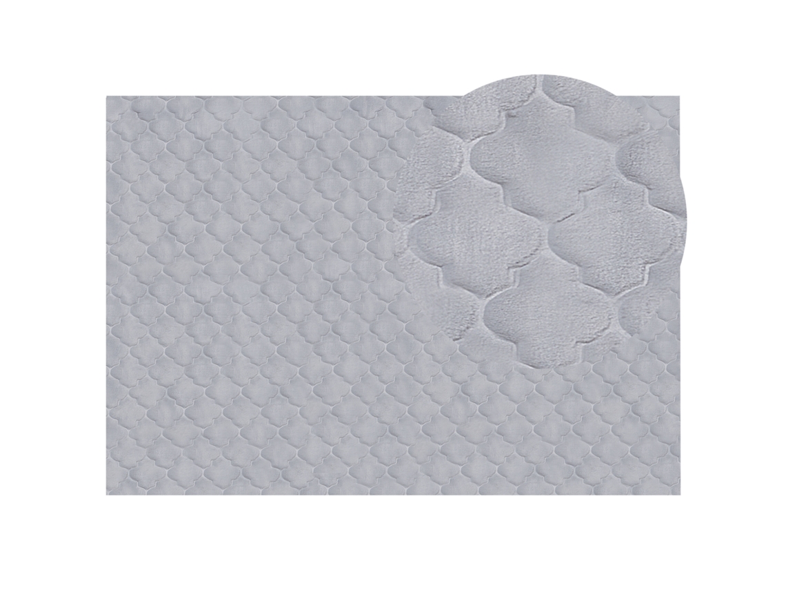 Alfombra BELIANI Gharo de Poliéster Gris 160x230