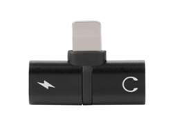 Nuevo adaptador de carga de audio dual Lightning (negro) EOOCOO (carga de audio)