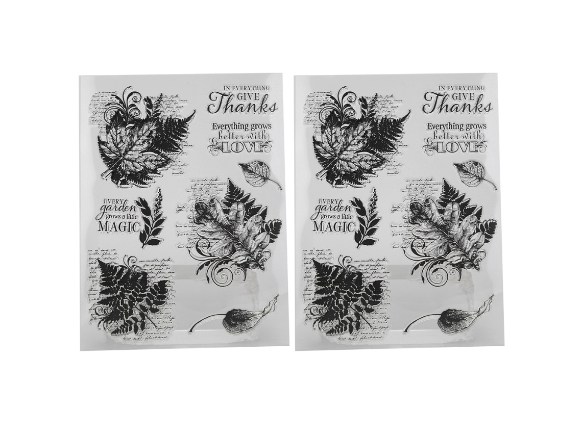 Sello De Silicona Transparente Diy Para Scrapbooking, Diario Y Cuadernos De Mano, Decoración Con Hojas