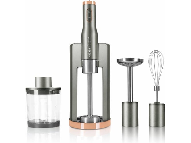 Batidora de Mano + Accesorios HAEGER Super Set (800 W - Inox)