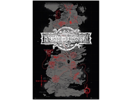 Poster GAME OF THRONES Juego De Tronos Mapa