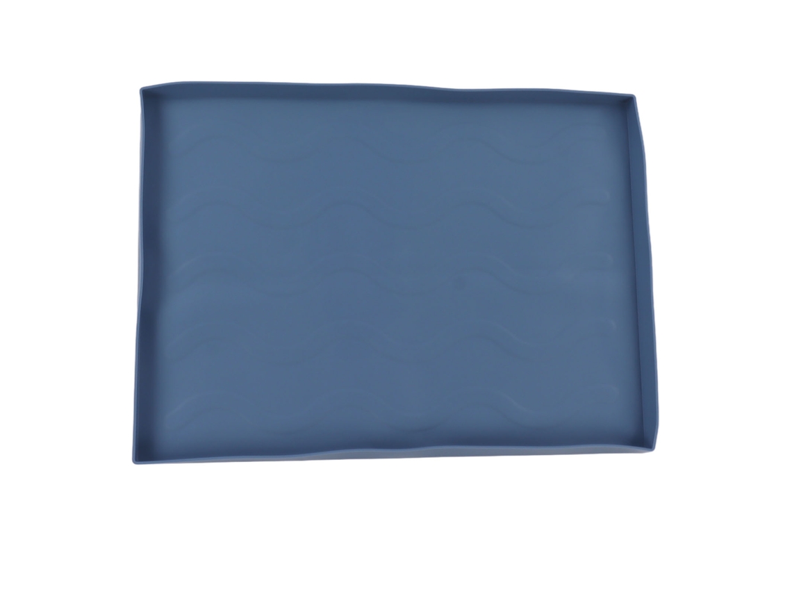 Alfombrilla protectora de silicona para parrilla de color azul medio