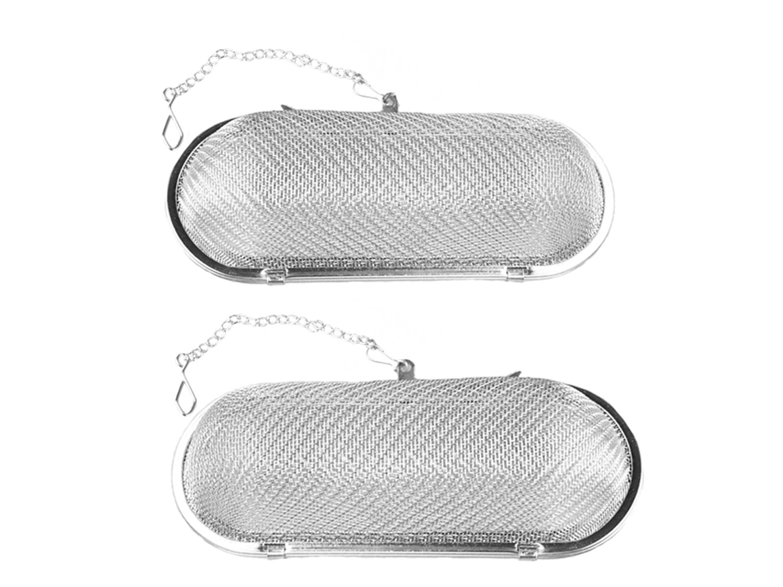Infusor de hierbas de acero inoxidable (2 unidades), bolsa para especias 11 4,5 cm Tommy01