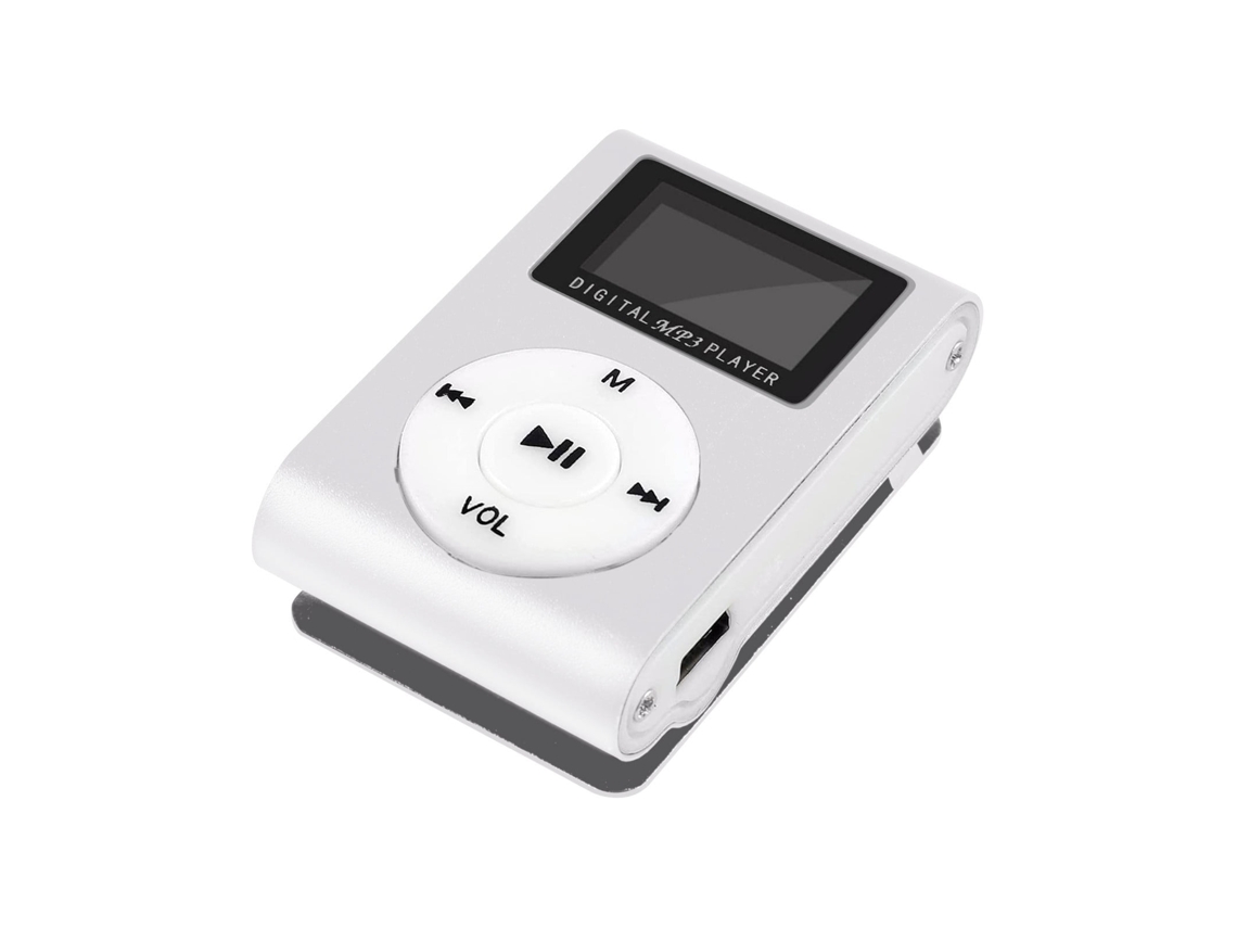 Reproductor Mp3 Mini Pantalla Lcd Usb, Reproductor De Música Deportivo Compatible Con Función Fm CHRUI Plateado