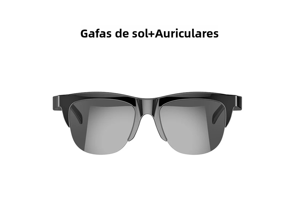 Gafas De Sol Inteligentes Con Bluetooth V5.3, Control Táctil, Calidad De Sonido De Alta Fidelidad, Auriculares Inalámbricos Negros
