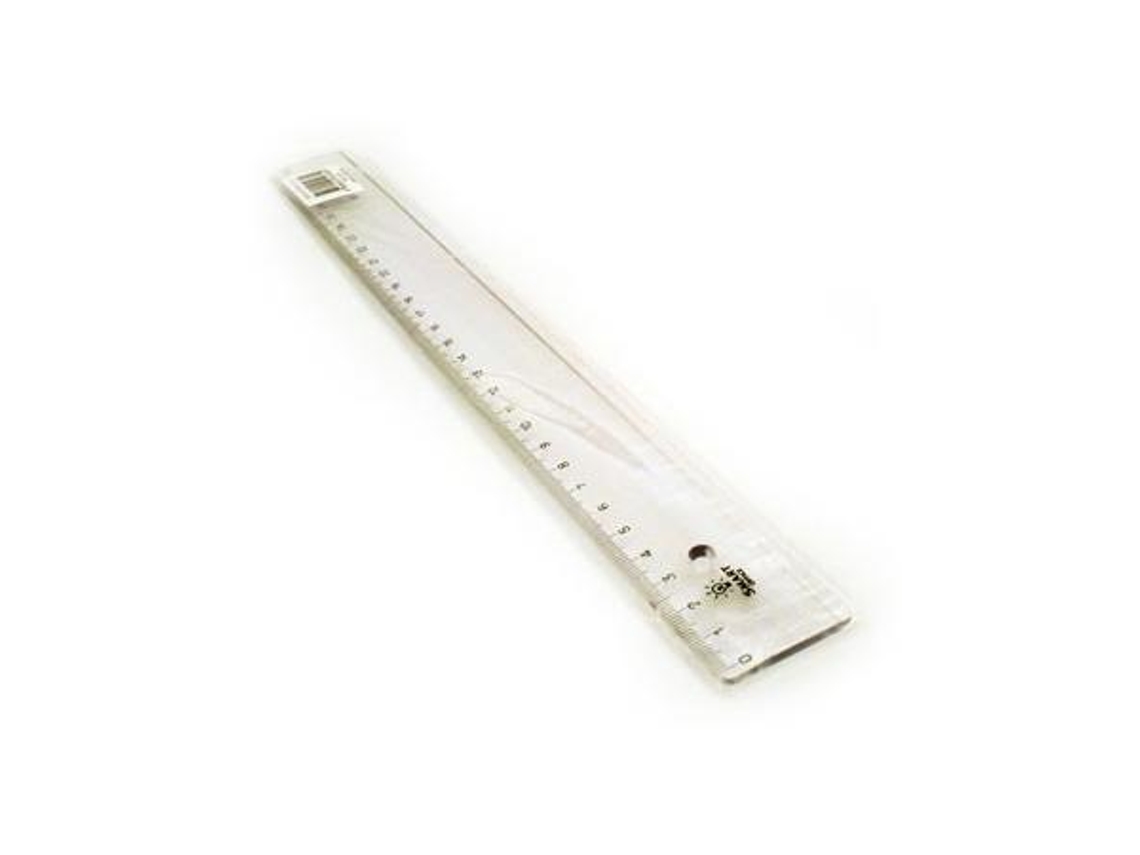 Régua Plástico Cristal Smart Office 30cm -1ud