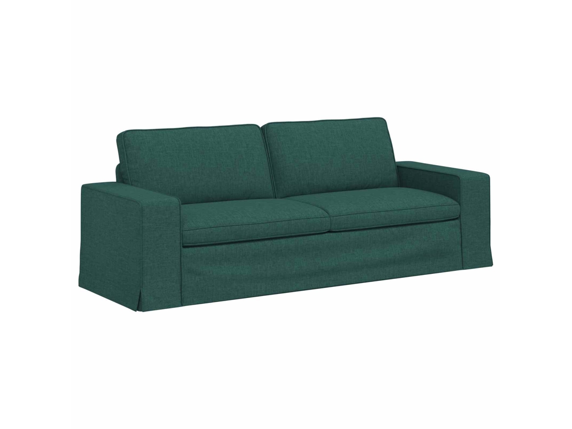 Sofá De Salón | Sofá De Descanso | Sofá Verde Oscuro 222 X 80 X 82 Cm Tela