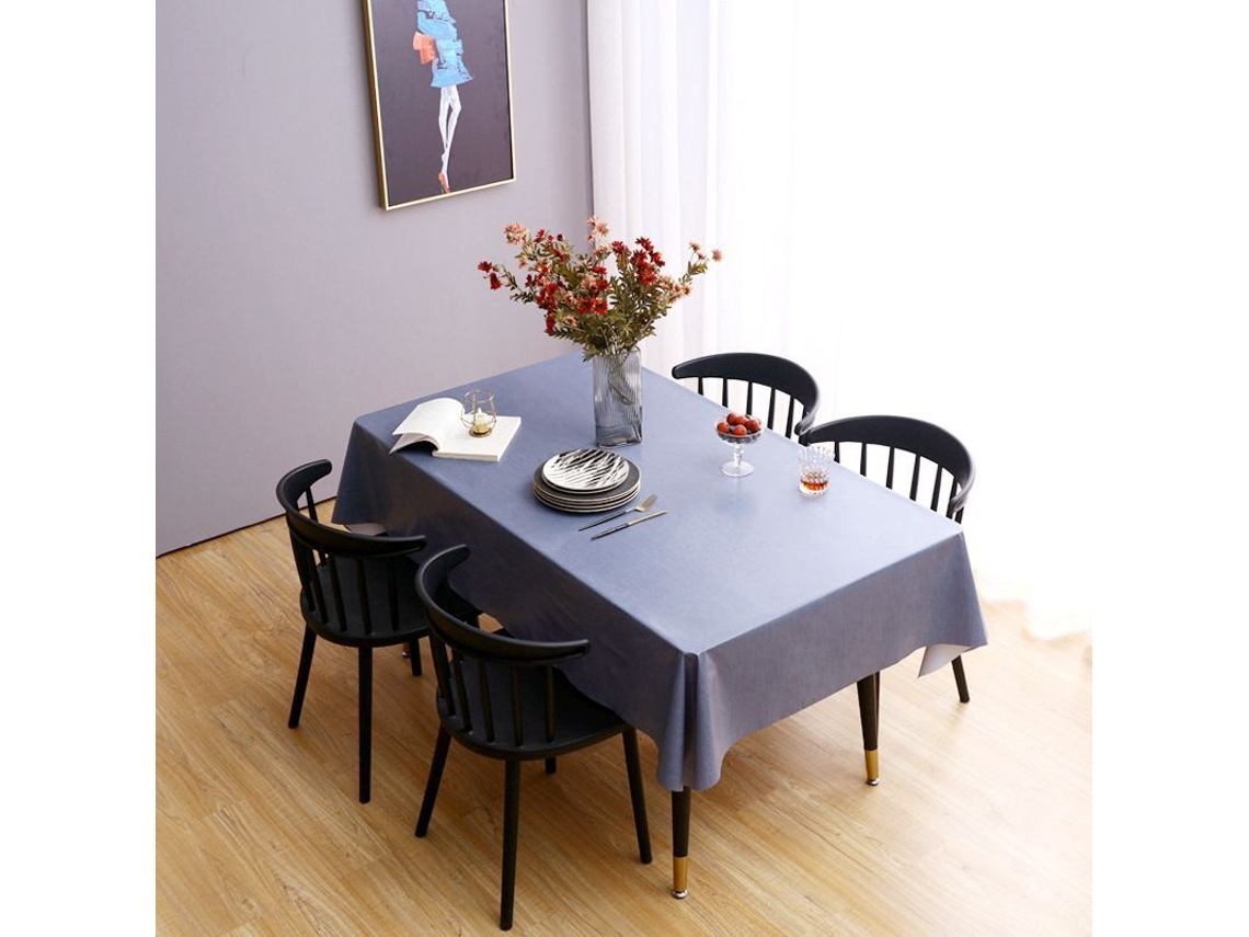 Rebe-mantel Rectangular De Pvc Bristol Blue, Impermeable Y Resistente Al Aceite, 54x78 Pulgadas, Para Mesa, Fiesta Y Camping
