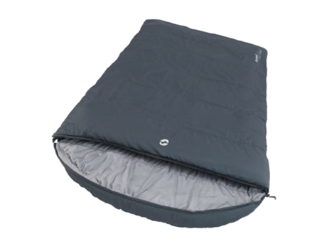 Saco dormir doble Campion Lux OUTWELL cremallera izquierda gris oscuro (225 x 140 cm)