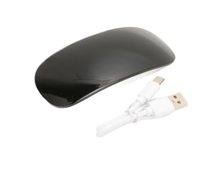 HURRISE Wire Mouse Pc Mouse Wire Mouse Interfaz tipo C Computadora Metal Diseño de rueda táctil Teclado Blanco