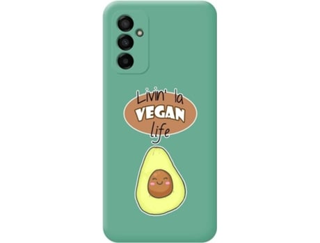 Carcasa para Samsung Galaxy M23 5G TUMUNDOSMARTPHONE Silicona Líquida Dibujos Verde