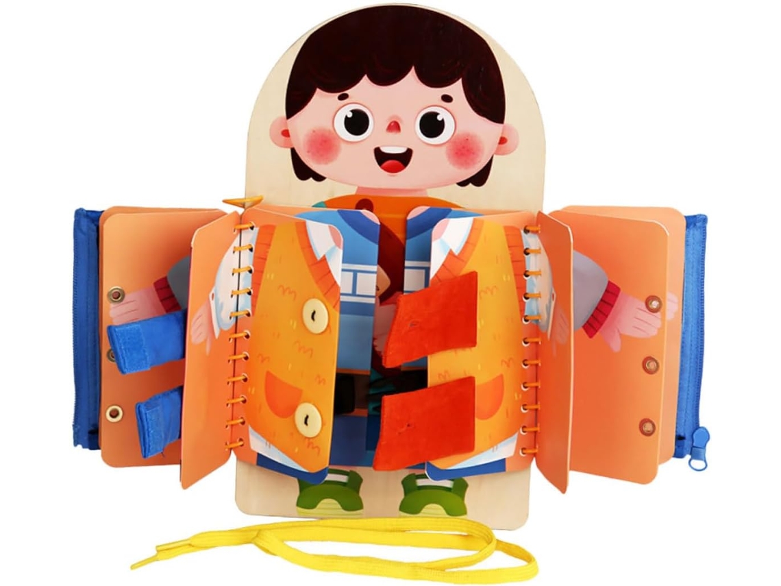 Tablero De Actividades De Madera Para Niños Y Niñas