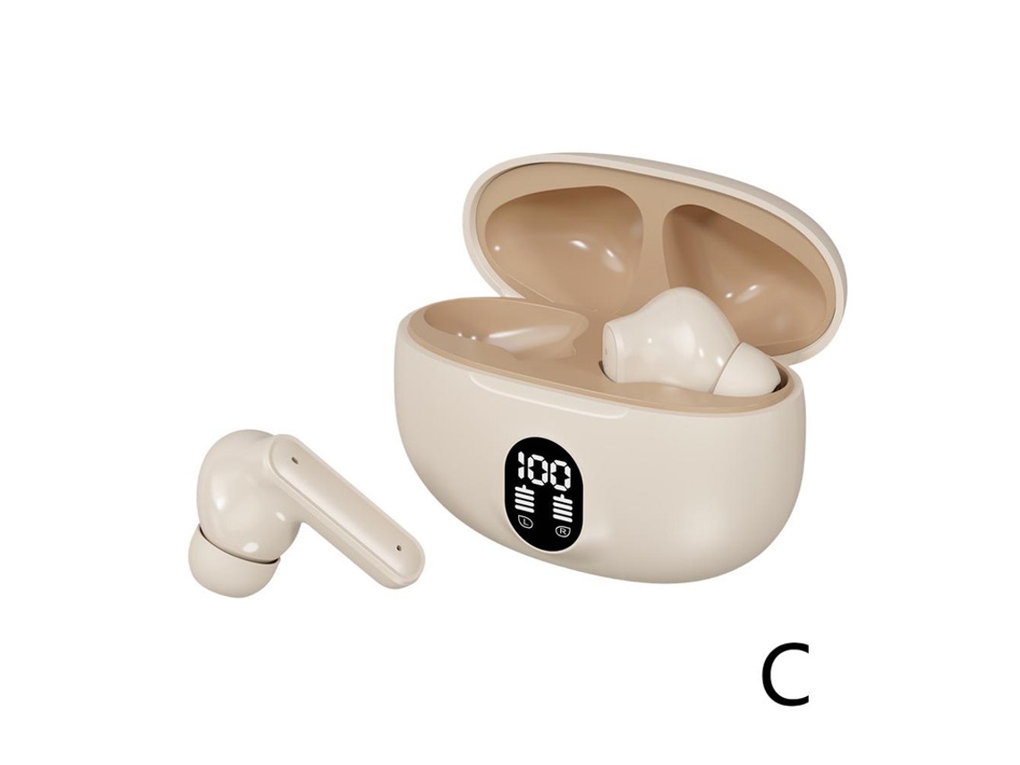 Auriculares Inalámbricos Nivel Alta Fidelidad Sonido Envolvente Tridimensional Pantalla YIZHOOD Bluetooth Naranja