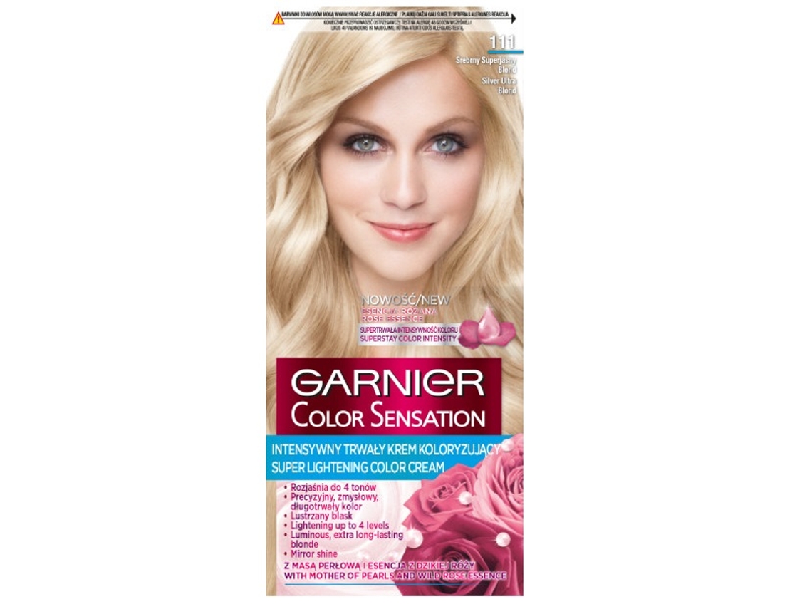 Color Sensation Crema Color 111 Rubio Plata Súper Claro Garnier