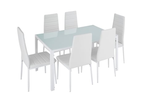 TECTAKE TECTAKE Table Set Y 6 Brandenburg Tectoke Chair