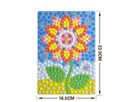 Hecho a mano 3d niños mosaico diy pegatinas de cristal arte - espuma eva juguetes educativos creativos20 SLOWMOOSE