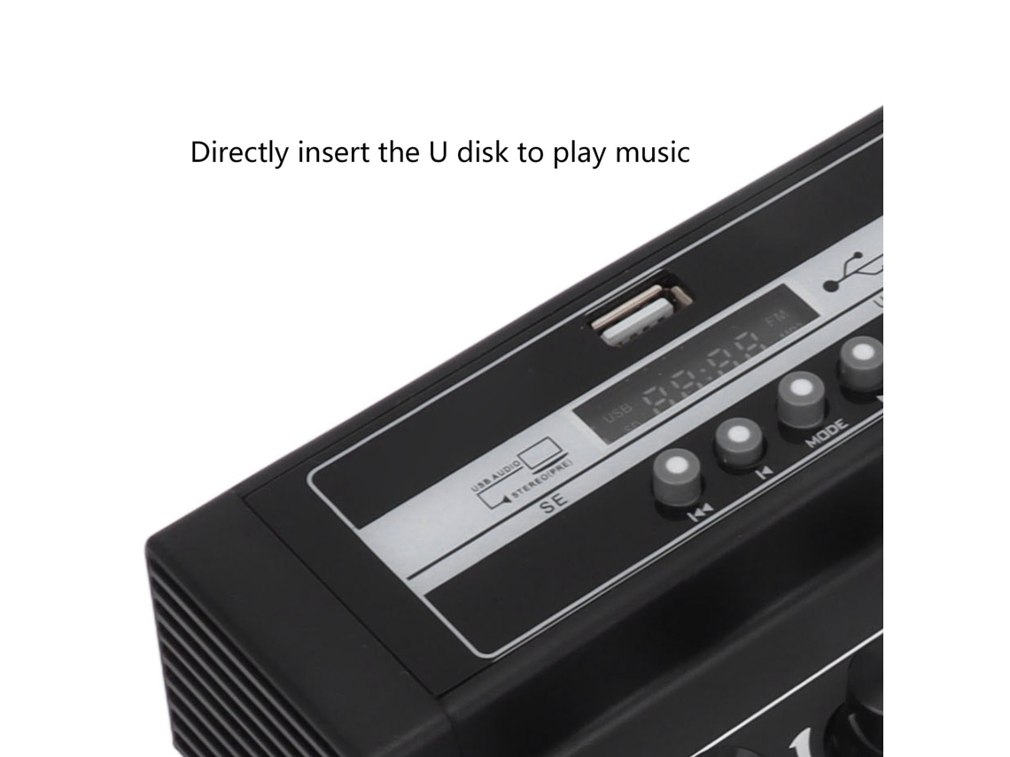 Mezclador De Karaoke Para Exteriores F8 Con Micrófono De Grabación Bluetooth Para Uso Doméstico, 100-240 V, Enchufe Estadounidense, Negro.