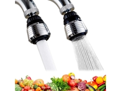 Paquete De 2 Aireadores De Grifo Giratorios De 360° Con 2 Modos Y Adaptador De Cocina.
