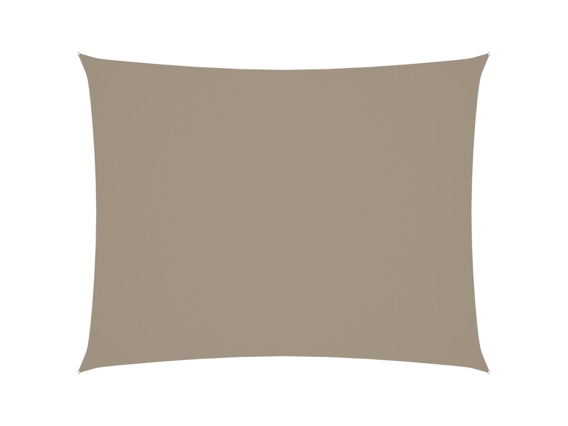 Maison Exclusive - Toldo De Vela Rectangular Tela Oxford Gris Taupe 4x5 M