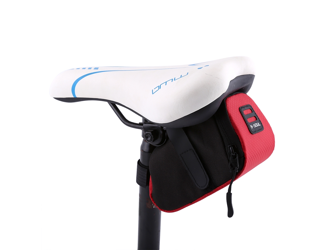 Bolsa Para Sillín De Bicicleta De Montaña, Bolsa De Almacenamiento Exterior, Bolsa Para Sillín De Ciclismo Roja