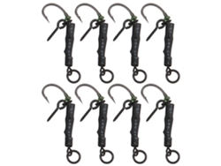 Kit De Anzuelos De Pesca Ronnie Rigs Con 8 Anzuelos Con Púas Para Accesorios De Pesca De Carpas 8